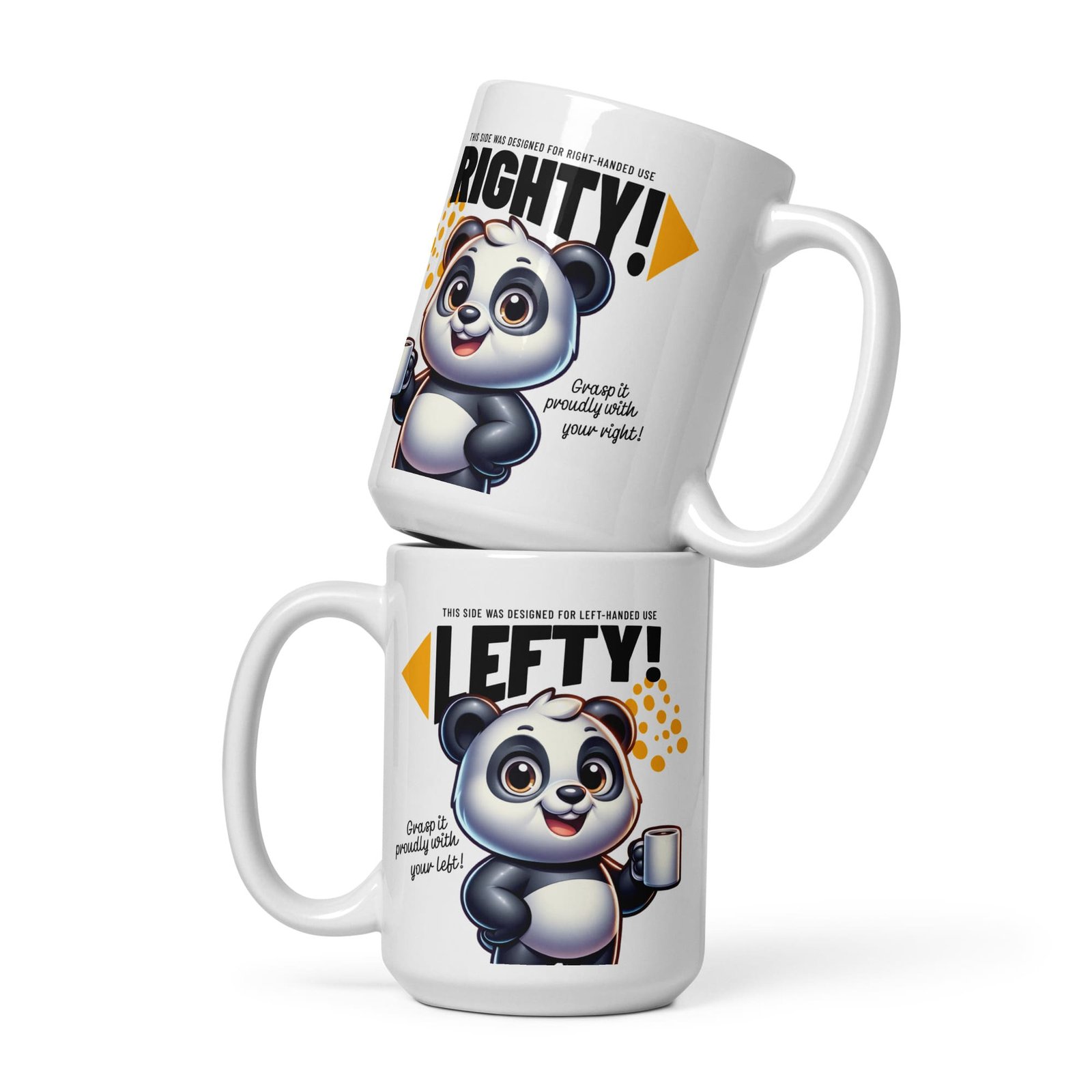 Lefty Righty Panda Mug