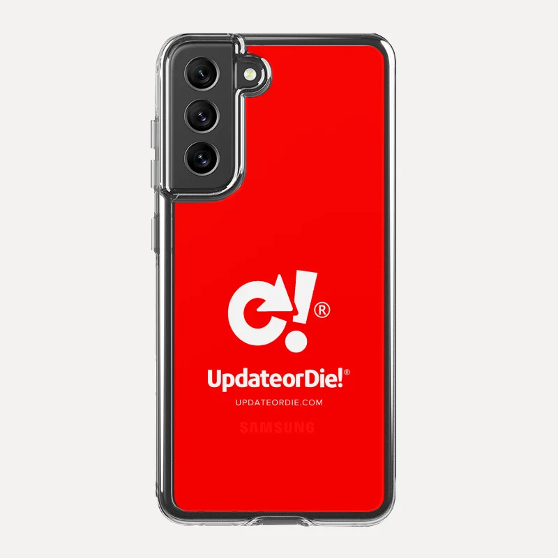 Phone Case Update or Die! Red