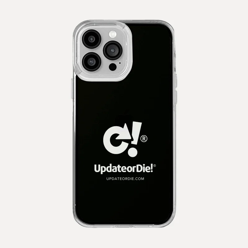 Phone Case Update or Die! Black
