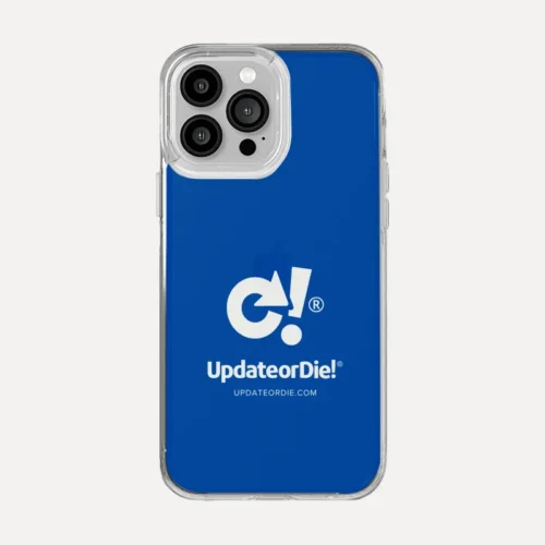 blue_phone_case_updateordie Phone Case Update or Die! Blue
